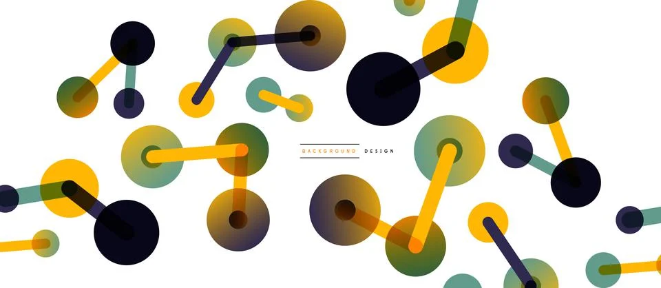 Network concept abstract background. Dots connection. Big data idea. Business Illustrazione stock