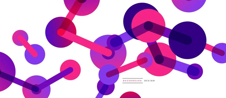 Network concept abstract background. Dots connection. Big data idea. Business Stock Illustration