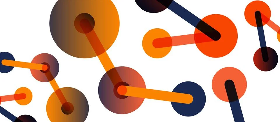 Network concept abstract background. Dots connection. Big data idea. Business Stock Illustration