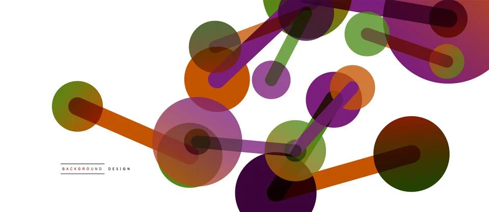 Network concept abstract background. Dots connection. Big data idea. Business Illustrazione stock