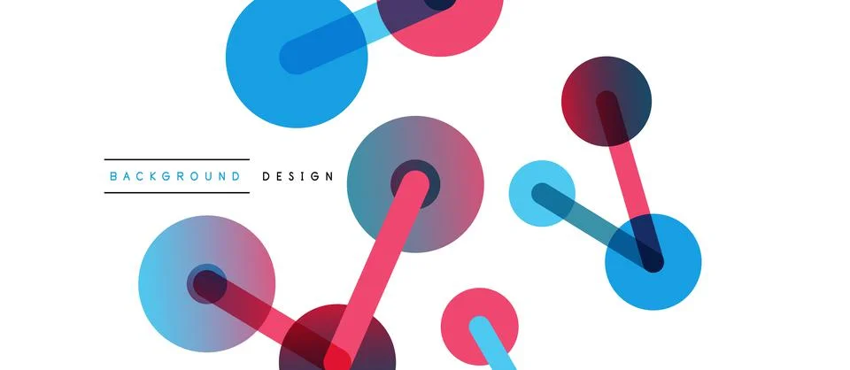 Network concept abstract background. Dots connection. Big data idea. Business Illustrazione stock