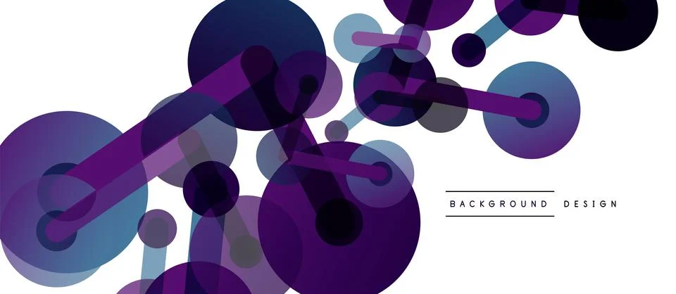 Network concept abstract background. Dots connection. Big data idea. Business Illustrazione stock