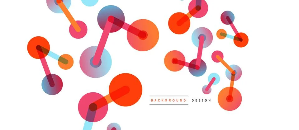 Network concept abstract background. Dots connection. Big data idea. Business Stock Illustration