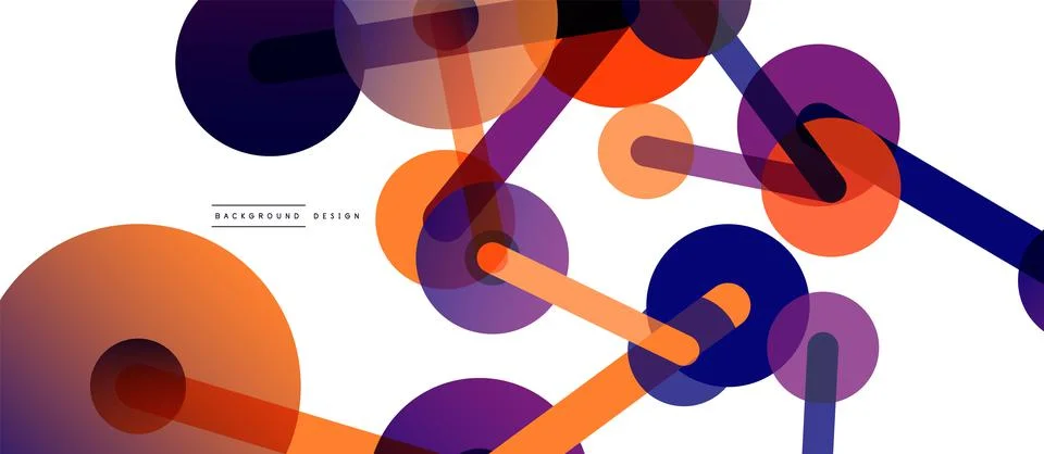 Network concept abstract background. Dots connection. Big data idea. Business Stock Illustration