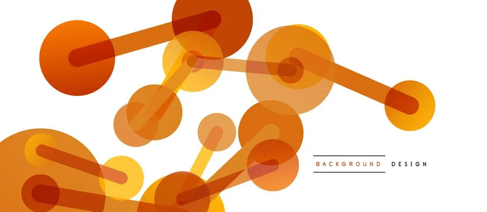 Network concept abstract background. Dots connection. Big data idea. Business Stock Illustration