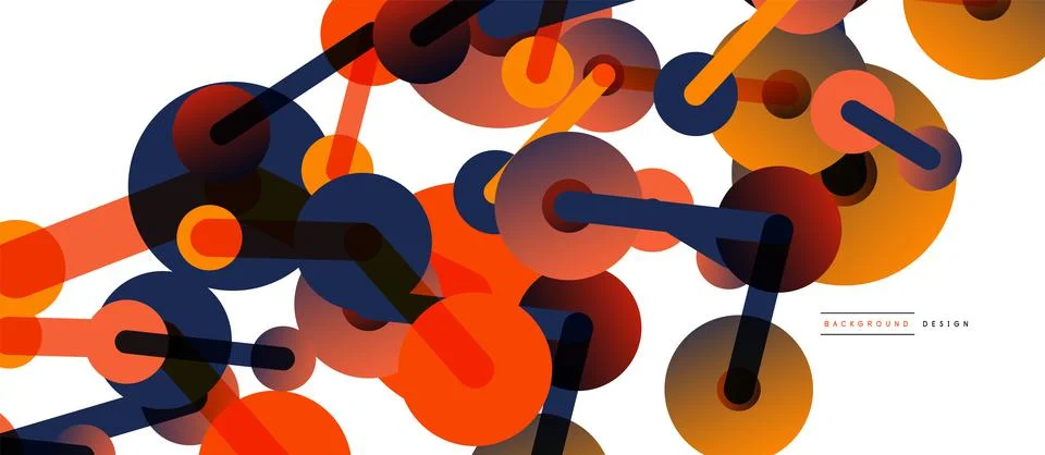 Network concept abstract background. Dots connection. Big data idea. Business Illustrazione stock