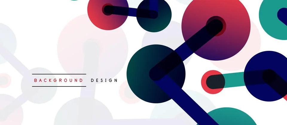 Network concept abstract background. Dots connection. Big data idea. Business Stock Illustration