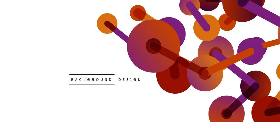 Network concept abstract background. Dots connection. Big data idea. Business Stock Illustration