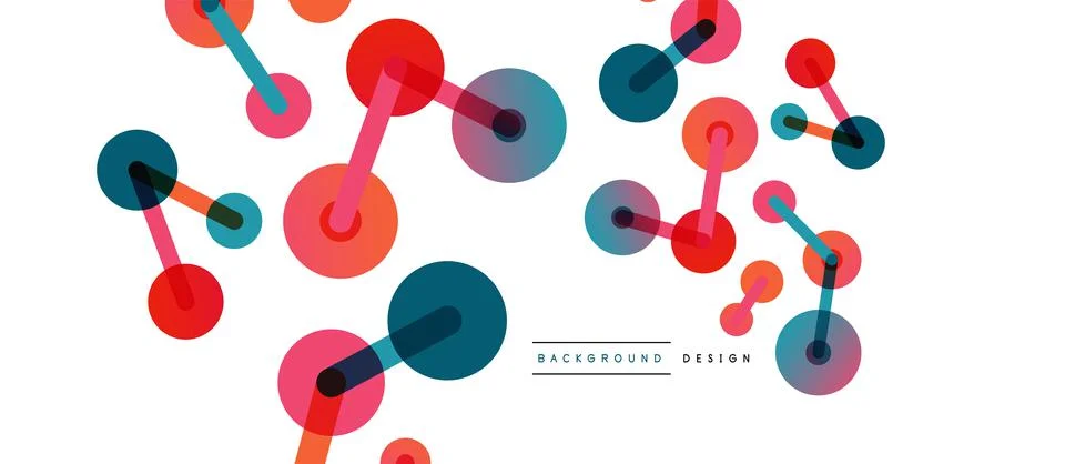 Network concept abstract background. Dots connection. Big data idea. Business Stock Illustration