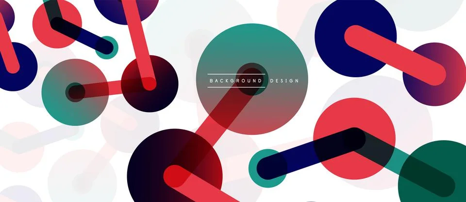 Network concept abstract background. Dots connection. Big data idea. Business Stock Illustration