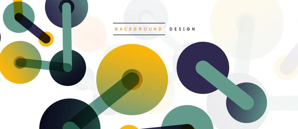 Network concept abstract background. Dots connection. Big data idea. Business Illustrazione stock