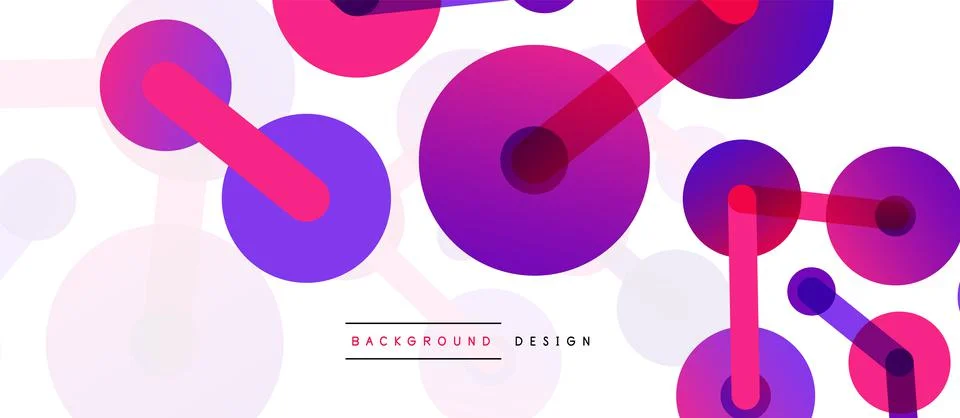 Network concept abstract background. Dots connection. Big data idea. Business Stock Illustration