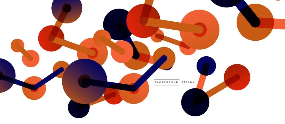 Network concept abstract background. Dots connection. Big data idea. Business 스톡 일러스트