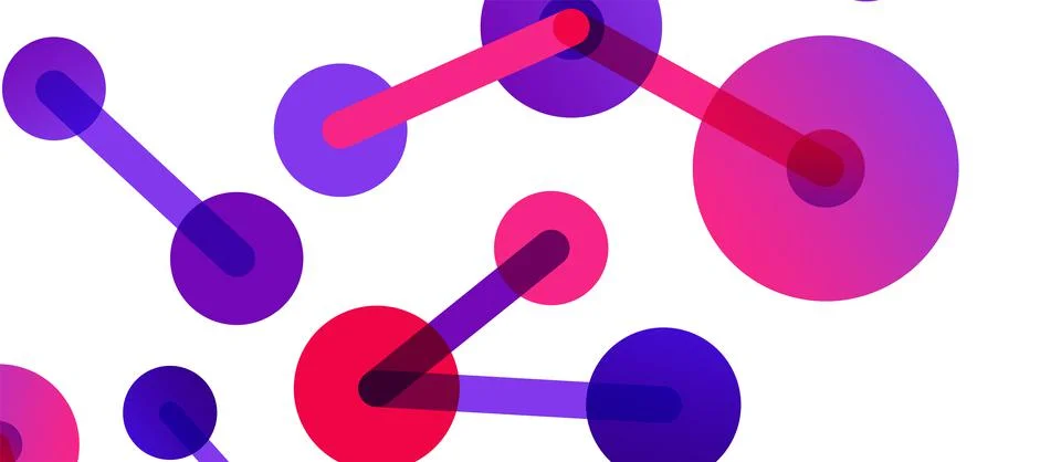 Network concept abstract background. Dots connection. Big data idea. Business Stock Illustration