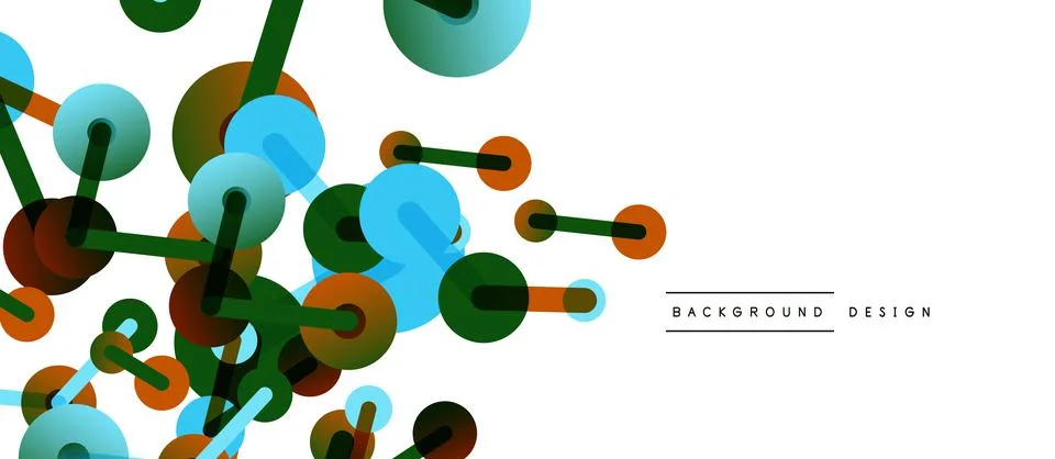 Network concept abstract background. Dots connection. Big data idea. Business Illustrazione stock