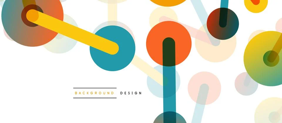 Network concept abstract background. Dots connection. Big data idea. Business Stock Illustration