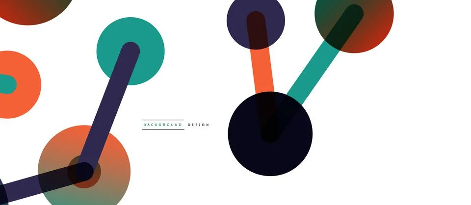 Network concept abstract background. Dots connection. Big data idea. Business Stock Illustration