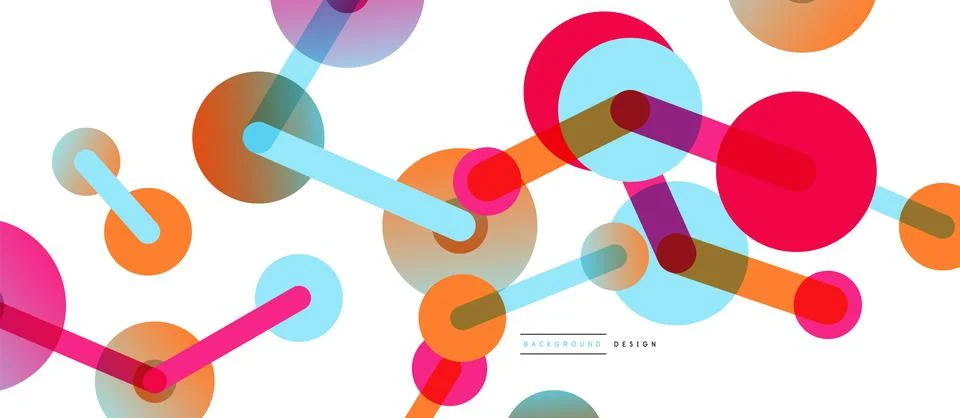 Network concept abstract background. Dots connection. Big data idea. Business Stock Illustration