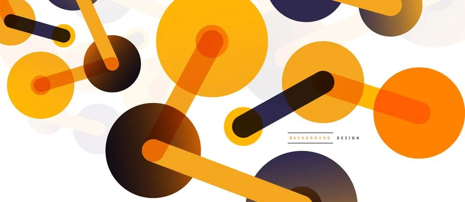 Network concept abstract background. Dots connection. Big data idea. Business Stock Illustration