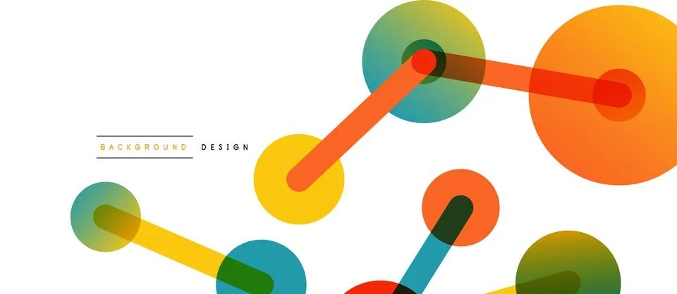 Network concept abstract background. Dots connection. Big data idea. Business Stock Illustration