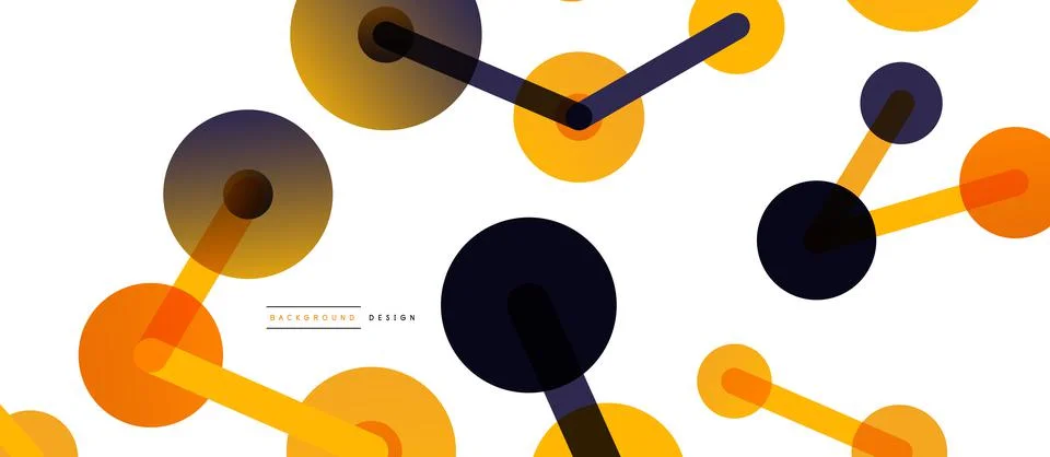 Network concept abstract background. Dots connection. Big data idea. Business Illustrazione stock