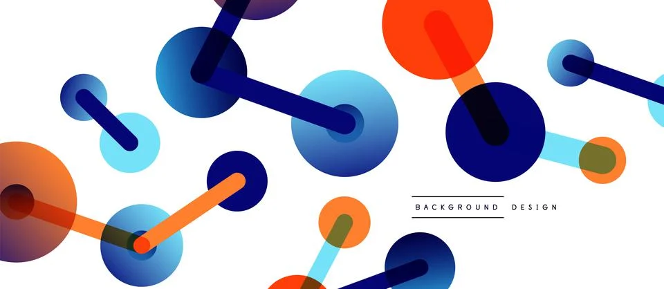 Network concept abstract background. Dots connection. Big data idea. Business Stock Illustration