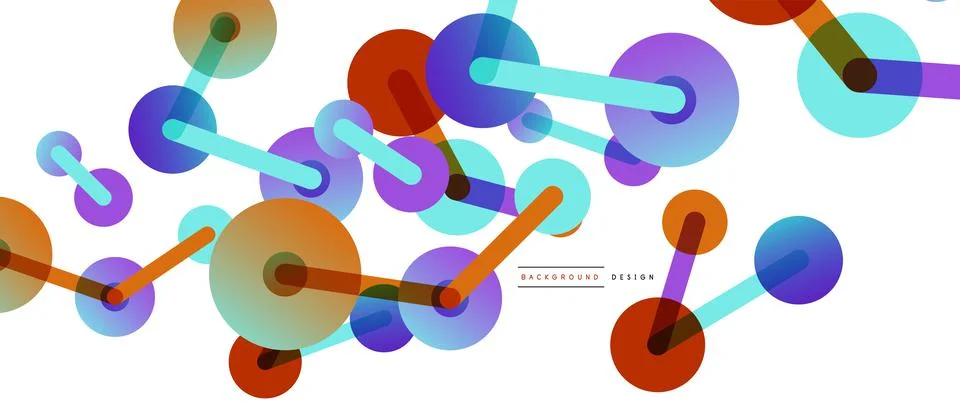 Network concept abstract background. Dots connection. Big data idea. Business Stock Illustration