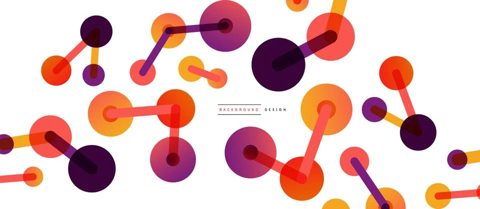 Network concept abstract background. Dots connection. Big data idea. Business Stock Illustration