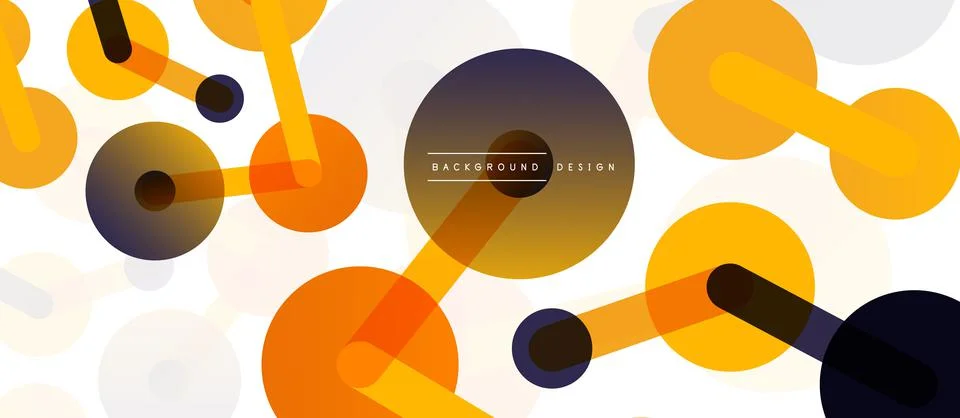 Network concept abstract background. Dots connection. Big data idea. Business Illustrazione stock