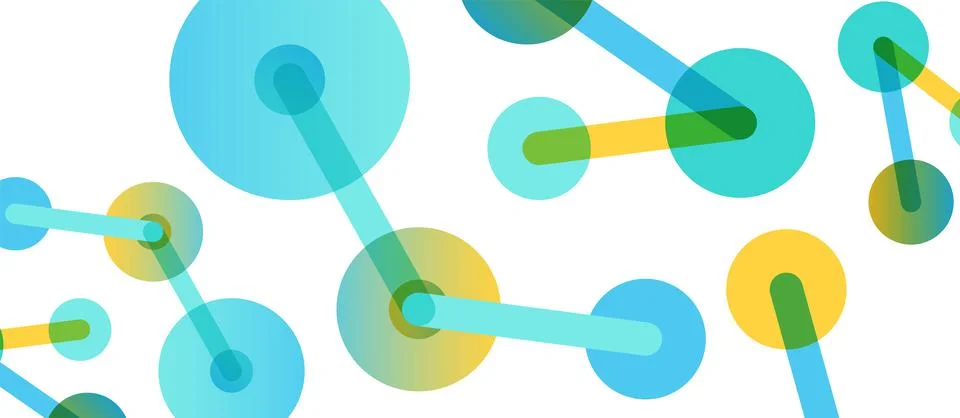 Network concept abstract background. Dots connection. Big data idea. Business Illustrazione stock