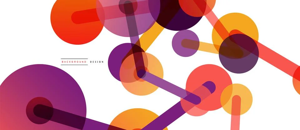 Network concept abstract background. Dots connection. Big data idea. Business Illustrazione stock