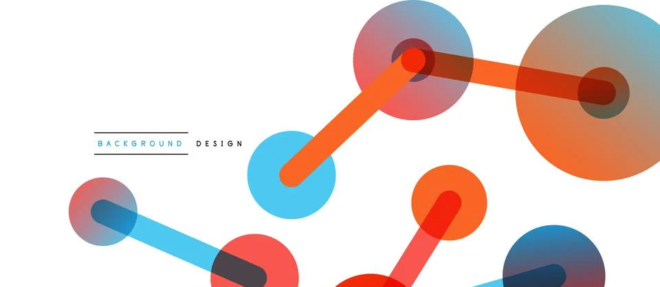 Network concept abstract background. Dots connection. Big data idea. Business Stock Illustration