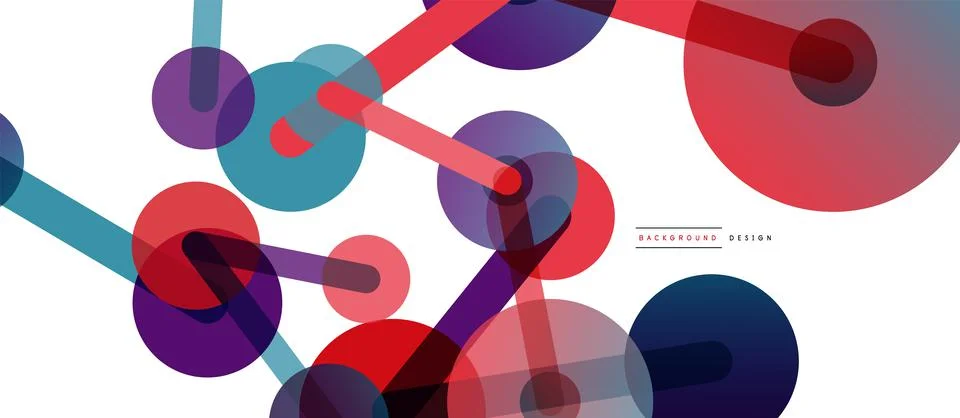 Network concept abstract background. Dots connection. Big data idea. Business Stock Illustration