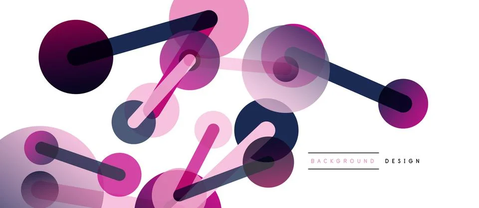 Network concept abstract background. Dots connection. Big data idea. Business Illustrazione stock