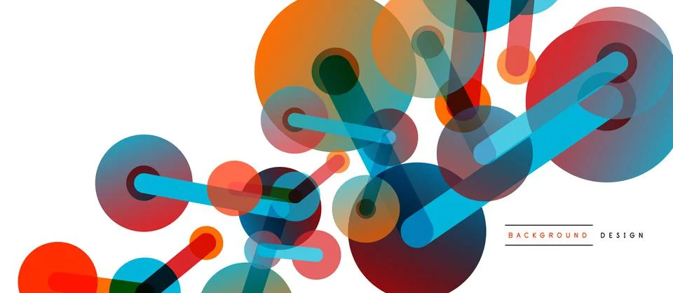 Network concept abstract background. Dots connection. Big data idea. Business Stock Illustration