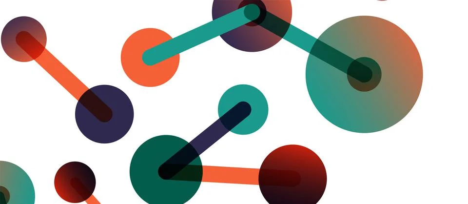 Network concept abstract background. Dots connection. Big data idea. Business 스톡 일러스트