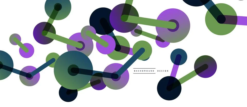 Network concept abstract background. Dots connection. Big data idea. Business Stock Illustration