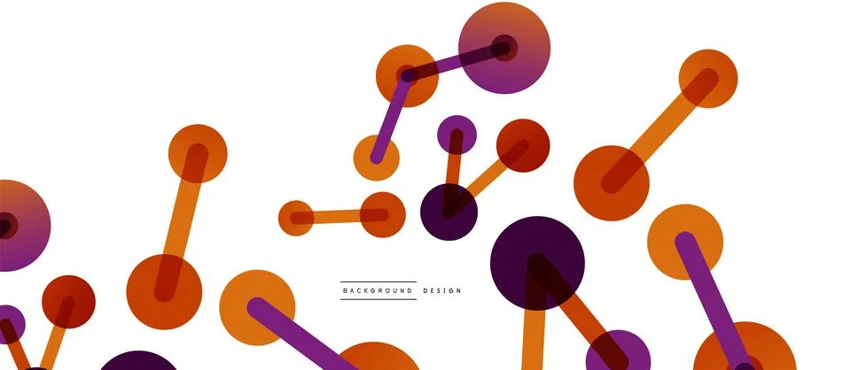 Network concept abstract background. Dots connection. Big data idea. Business Stock Illustration