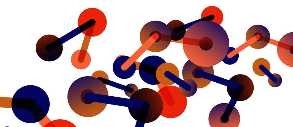 Network concept abstract background. Dots connection. Big data idea. Business Stock Illustration