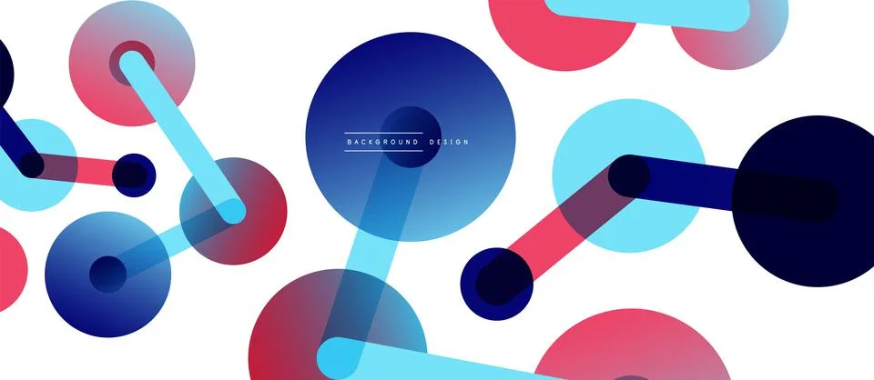 Network concept abstract background. Dots connection. Big data idea. Business Stock Illustration
