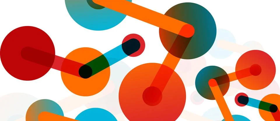 Network concept abstract background. Dots connection. Big data idea. Business Stock Illustration