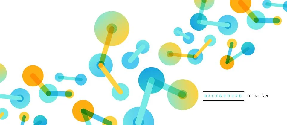 Network concept abstract background. Dots connection. Big data idea. Business Stock Illustration