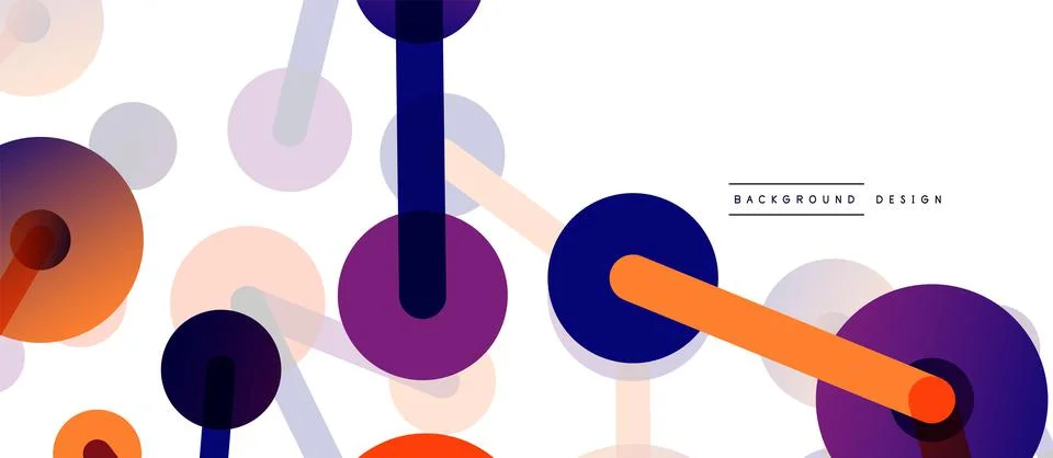 Network concept abstract background. Dots connection. Big data idea. Business Stock Illustration