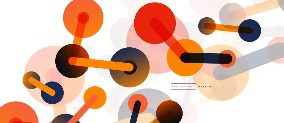 Network concept abstract background. Dots connection. Big data idea. Business Stock Illustration