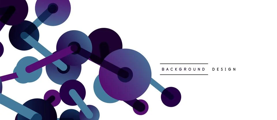 Network concept abstract background. Dots connection. Big data idea. Business Stock Illustration