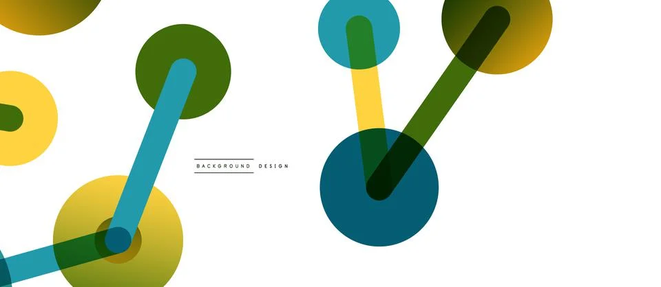 Network concept abstract background. Dots connection. Big data idea. Business Illustrazione stock