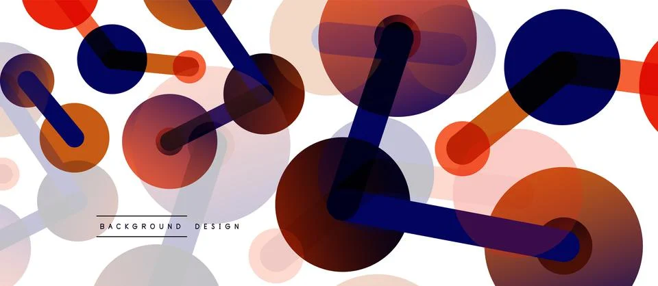 Network concept abstract background. Dots connection. Big data idea. Business Illustrazione stock