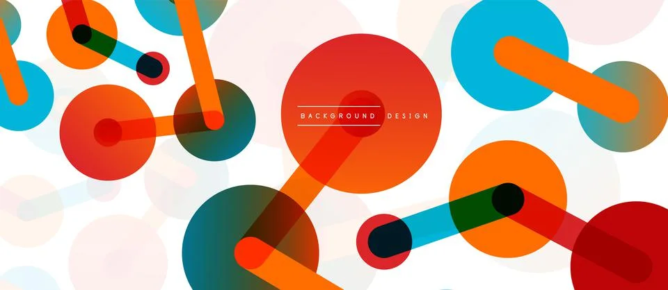 Network concept abstract background. Dots connection. Big data idea. Business Stock Illustration