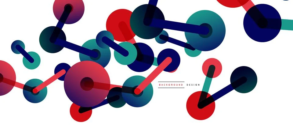 Network concept abstract background. Dots connection. Big data idea. Business Illustrazione stock