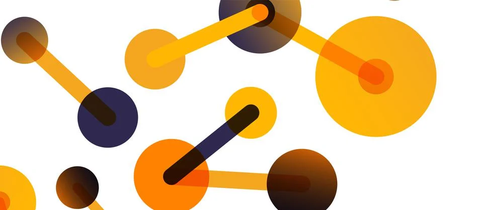 Network concept abstract background. Dots connection. Big data idea. Business Stock Illustration